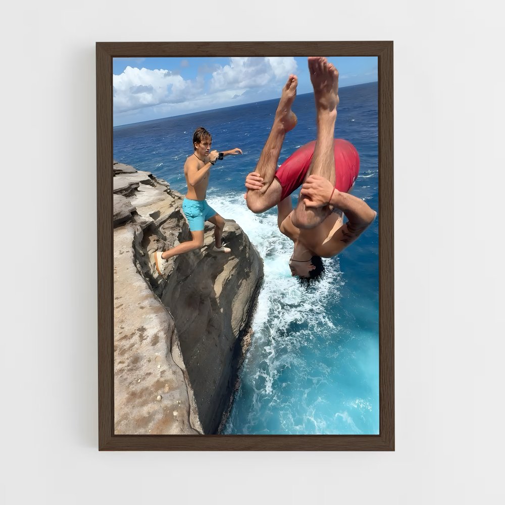 Poster Plongeon Extrême – affiche Plongeon de falaise (vue 5)